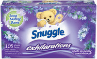 Snuggle® Exhilarations® White Lavender & Sandalwood® Fabric Softener Dryer Sheets 105 ct Box