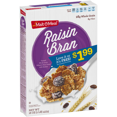 Malt-O-Meal® Raisin Bran Cereal 16 oz. Box