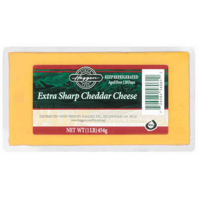 Haggen Extra Sharp Cheddar Cheese 1 Lb