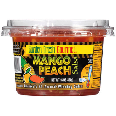 Garden Fresh Gourmet® Mango Peach Salsa 16 oz. Plastic Tub