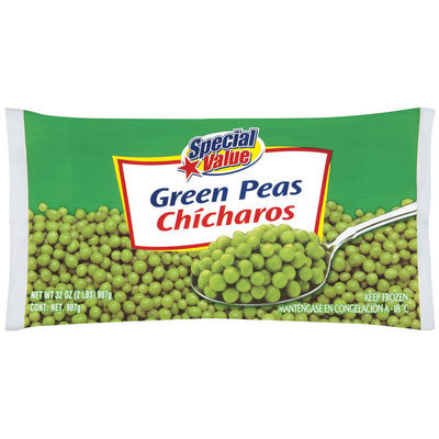 Special Value Green Peas 32 Oz Bag