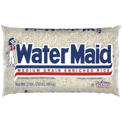 Water Maid Medium Grain Enriched Rice 2 Lb Bag