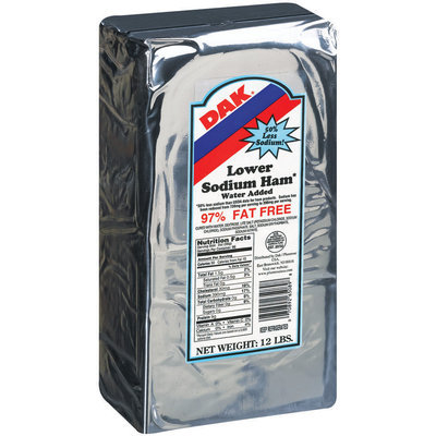 Dak Lower Sodium Ham 12 Lb Wrapper