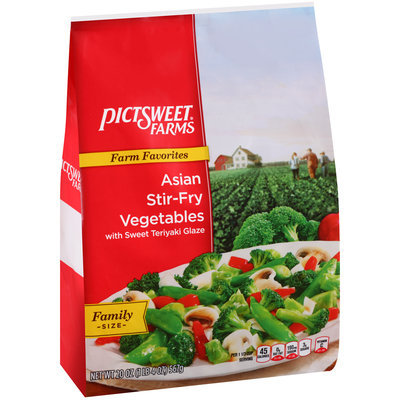 Pictsweet Farms® Farm Favorites Asian Stir-Fry Vegetables with Sweet Teriyaki Glaze 20 oz. Stand Up Bag