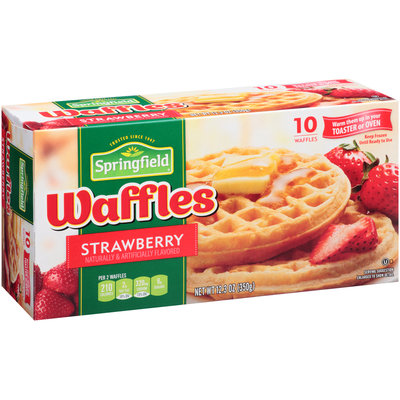 Springfield® Strawberry Waffles 12.3 oz. Box
