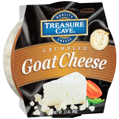 Treasure Cave® Crumbled Goat Cheese 3.5 oz. Plastic Tub
