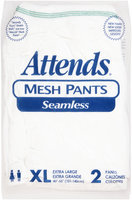 MPS40100 Attends® Seamless Mesh Pants X-Large Green Band, 2 count