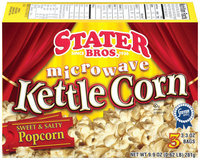 Stater Bros. Microwave Sweet & Salty Popcorn Kettle Corn 3 Ct Box