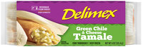 Delimex® Green Chile & Cheese Tamale 4 oz. Wrapper