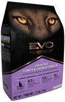 EVO Turkey & Chicken Formula Cat & Kitten Food 2.2 lb. Bag