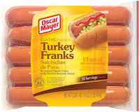 Oscar Mayer Hot Dogs Turkey Bilingual 10 Ct Franks 16 Oz Pack