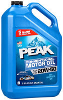 Peak® SAE 20W-50 Conventional Motor Oil 5 qt. Jug