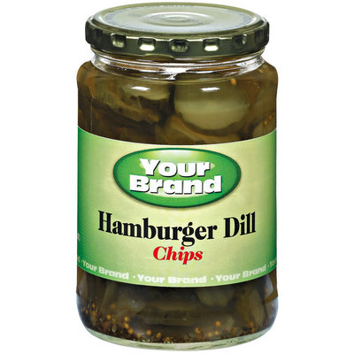Your Brand Hamburger Dill Chips Pickles 24 Fl Oz Jar