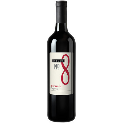 Cellar No. 8 California Zinfandel Wine 750mL Glass Bottle