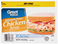 Great Value™ Rotisserie Flavor Chicken Breast 14 oz. Zip-Pak®