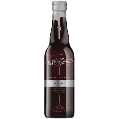 Tusk & Grain Barrel Aged Blend No. 01 Beer 16.9 fl. oz. Glass Bottle