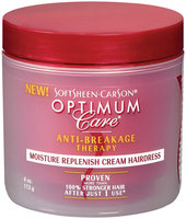 Optimum Care Moisture Replenish Cream Hairdress Anti-Breakage Therapy 4 Oz