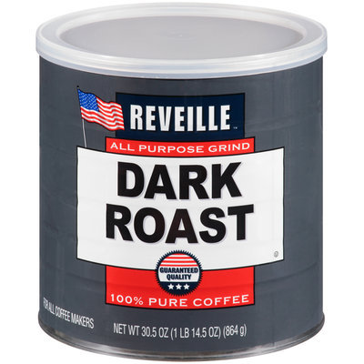 Reveille™ Dark Roast Ground Coffee 30.5 oz. can