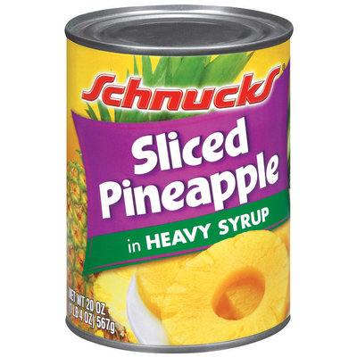 Schnucks In Heavy Syrup Sliced Pineapple 20 Oz Can