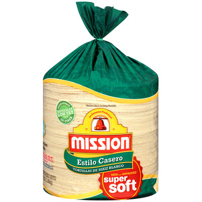 Mission® White Corn Tortillas Estilo Casero 70 ct Bag