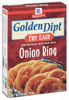 McCormick® Golden Dipt® Fry Easy Onion Ring Seasoned Batter Mix