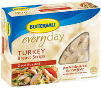 Butterball Oven Roasted Turkey Breast Strips 6 Oz Box