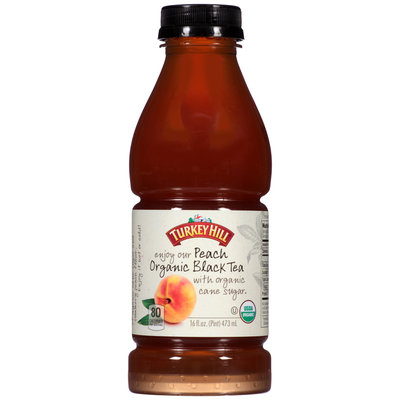 Turkey Hill® Peach Organic Black Tea 16 fl. oz. Bottle