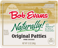 Bob Evans® Naturally!™ Original Pork Sausage Patties 12 oz. Tray