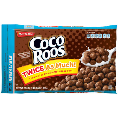 Malt-O-Meal® Coco Roos® Sweetened Corn Puff Cereal 23.6 oz. ZIP-PAK