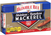 Bumble Bee® Skinless Boneless Mackerel Fillets in Tomato Sauce 4.05 oz. Box