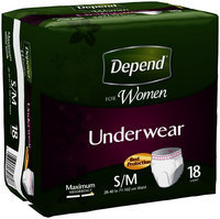 Depend® for Women Maximum Absorbency S/M Underwear 18 ct Pack