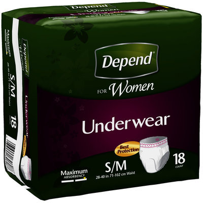 Depend® for Women Maximum Absorbency S/M Underwear 18 ct Pack