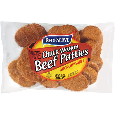 Redi-Serve™ Breaded & Cooked Chuck Wagon Beef Patties 36 oz.