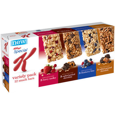 Special K® Kellogg's Berry Medley/Salted Pretzel Chocolate/Blueberry Bliss/Salted Caramel Chocolate Snack Bars Variet