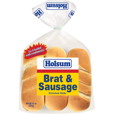 Holsum® Brat & Sausage Enriched Rolls 6 ct Bag