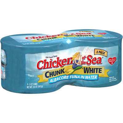 Chicken of the Sea® Albacore Tuna Chunk White in Water 5 oz 4 ct Wrapper