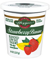 Haggen Strawberry Banana Blended Low Fat Yogurt 8 Oz Cup