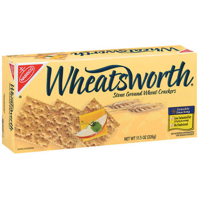 Nabisco Wheatsworth Stone Ground Wheat Crackers 11.5 Oz Box