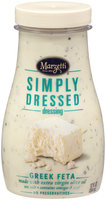 Marzetti® Simply Dressed Greek Feta Dressing 12 fl. oz. Jar