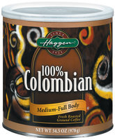 Haggen 100% Colombian Medium-Full Body Coffee 34.5 Oz Canister