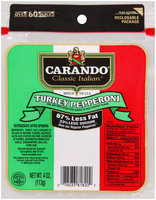 Carando® Classic Italian® Turkey Pepperoni 4 oz. Peg