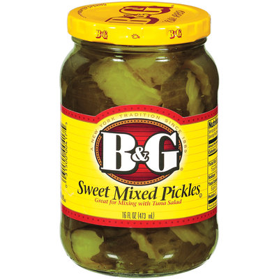 B&G Sweet Mixed Pickles 16 Fl Oz Jar