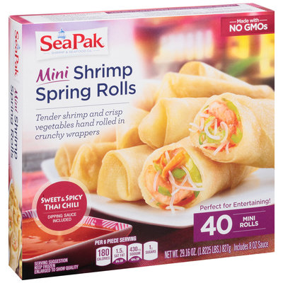 SeaPak® Shrimp & Seafood Co. Mini Shrimp Spring Rolls 29.12 oz. Box