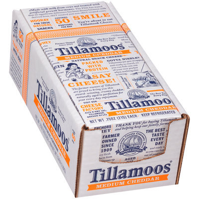 Tillamoos® Medium Cheddar Cheese 50-.75 oz. Portions