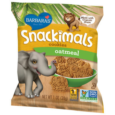 Barbara's® Snackimals™ Oatmeal Cookies 1 oz. Bag