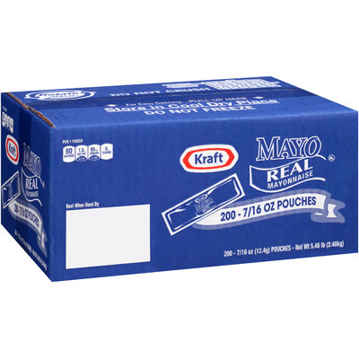 Kraft Mayo Real Mayonnaise 200-0.438 oz. Pouches