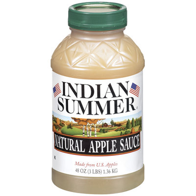 Indian Summer Natural Apple Sauce 48 Oz Plastic Jar