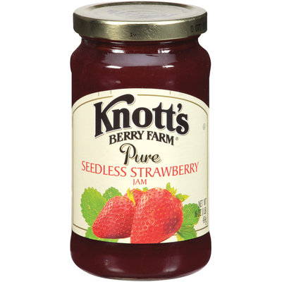 Knott's Berry Farm Pure Seedless Strawberry Jam 16 Oz Jar
