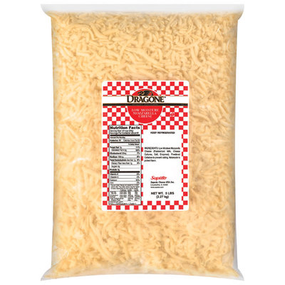 Dragone® Mozzarella Low Moisture Shredded Cheese 5 Lb Bag