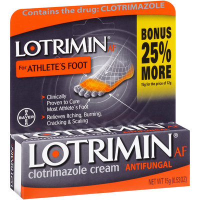 Lotrimin® AF for Athlete's Foot Antifungal Clotrimazole Cream 0.53 oz. Box